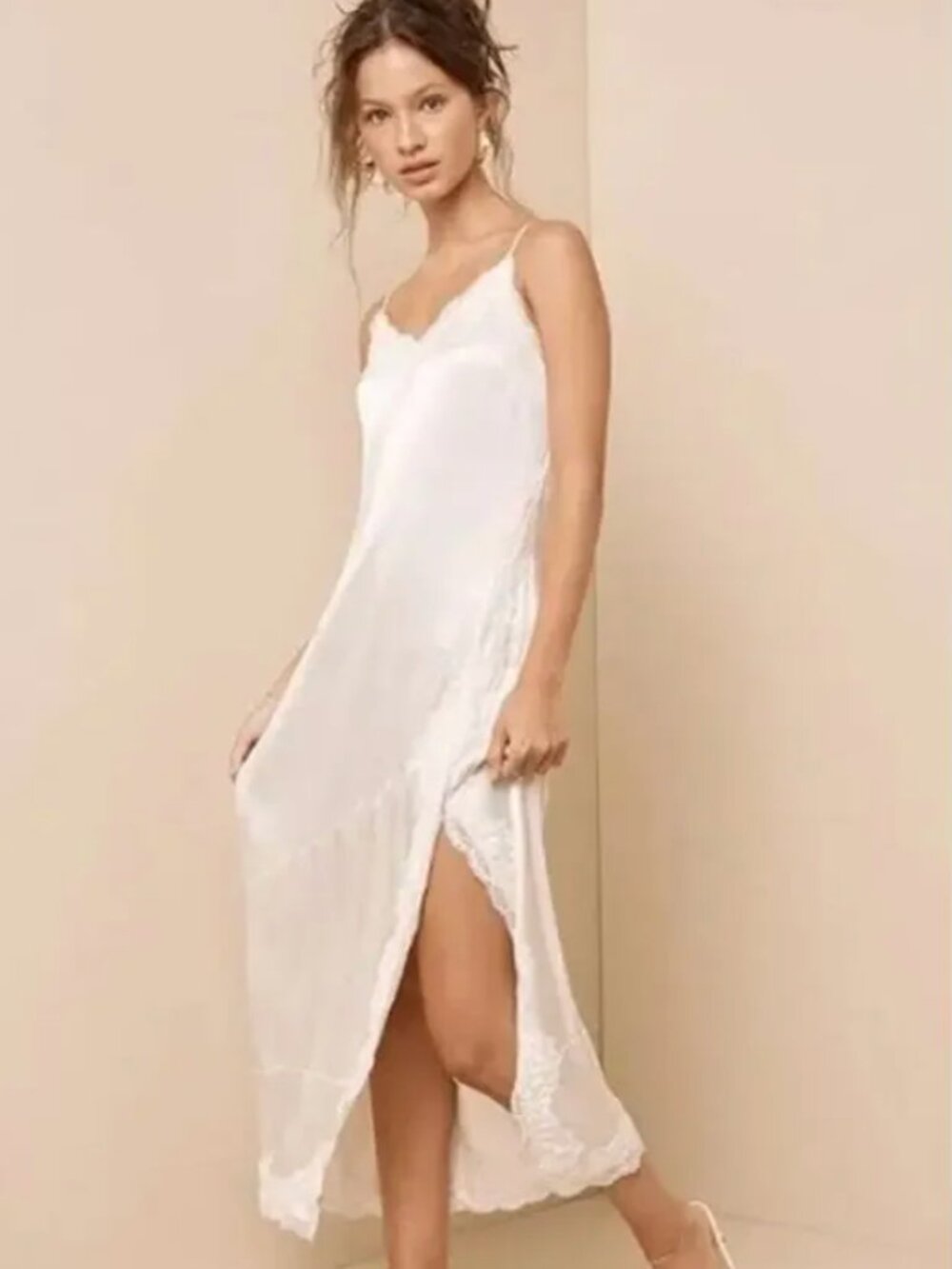 PacSun Beverly and Beck Lace Hem Slip Dress  New Without Tags